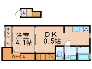 Calme crique戸畑駅西WEST棟の物件間取画像